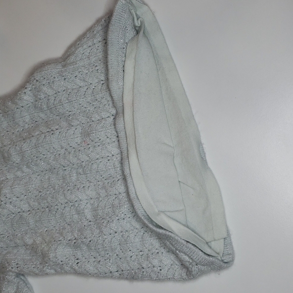 JANIE & JACK Knit Dress Tunic Metallic Sparkle Ruffle - Picture 3 of 6